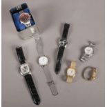 A small quantity of assorted quartz wristwatches. Accurist, Seiko, Medana etc