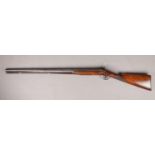 A 19th century percussion cap fowling gun. With ram rod. Length 128cm.