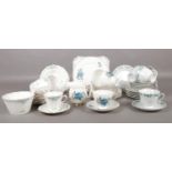 Three part tea sets. Gladstone, Tuscan China etc