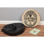 A 'Malachy Kearns' Irish Bodhran drum. 40.5cm diameter, with case & beater.