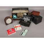 A small quantity of miscellaneous. Willem II cigars, boxed Vintage Polaroid land camera automatic