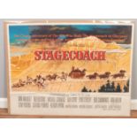 An original quad film poster for the film Stagecoach, printed by Stafford & Co Ltd.