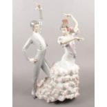 A Lladro 'a passionate dance' figurine. No.6387 43cm height.