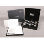 A Royal Mint Limited Edition Silver Proof Coin set 2017. Comprising of thirteen Silver coins