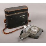 A Sekonic Zoom 8 Simplomat Model 100 cinecamera in original case.