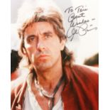 Al Pacino, an autographed colour photograph. 25cm x 20cm. No provenance.