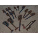 A quantity of hand tools. Record adjustable spanners No. 10, 14, 18, 24. To include Record vices