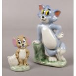 Two Wade figures modelled as Tom and Jerry.