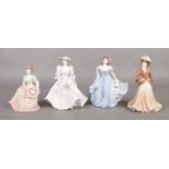 Four Coalport porcelain female figures. To include Ladies of Fashion Barbra Ann, Joan, Pamela and