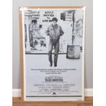 A large film poster advertising 'Taxi Driver', starring Robert de Niro (102cm x 67cm).