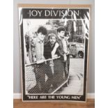 Joy Division; a large original promotional poster titled "Here are the Young Men" (148cm x 104cm).