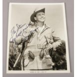 Frank Sinatra, an autographed monochrome photograph. (25.5cm x 20.5cm) No provenance.