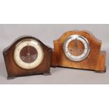 Two Art Deco style 8 day mantel clocks. To include Bentima example.