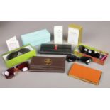 A boxed of mixed accessories. Includes Tiffany & Co glasses case, sunglasses, perfume etc.