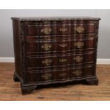 A C19th French commode chest. H: 84cm, W: 106cm D:49cm. Comes with key.