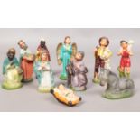 Ten Empire Made Nativity figures.