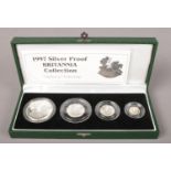 A Royal Mint 1997 United Kingdom Silver Proof Britannia Coin Collection. Boxed with certificates