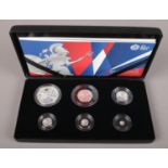 The Royal Mint United Kingdom The Britannia 2017 UK Six-coin Silver Proof Set. Boxed with