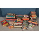 A quantity of mostly vintage board games. Including Monopoly, Frustration, Dilly Winks, dominoes,