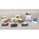 An assortment of boxed and loose die-cast vehicles. To include a boxed Corgi T Ford Van, a Boxed