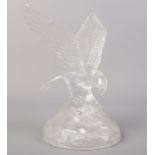 A Waterford style crystal Eagle figure. (20cm height) Not marked.