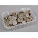 A good quantity of American coins. Includes dollars, half dollars, quarters, nickels and dimes.