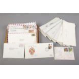 A selection of World stamps. To include envelopes of mostly used stamps from around the world.