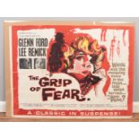 An original quad film poster for the film Grip of Fear, printed by The Haycock Press Ltd.