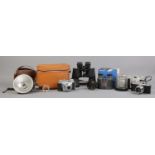 A collection of photographic equipment, to include Kodak Bantam camera, Beirette Junior II camera