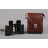 A pair of cased Carl Zeiss Jena Jenoptem 8x30 binoculars.