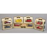 A quantity of boxed Lledo Days Gone diecast vehicles. Includes advertising, boxed set of three Dairy