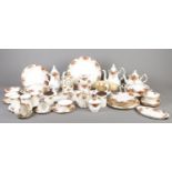 A large assortment of Royal Albert 'Old Country Roses' ceramics. To include rotary telephone, quartz