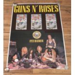 A Guns N Roses original subway poster, advertising 'Appetite for Destruction' (137cm x 96cm).