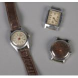 Three gents wristwatches. To include Medana and Federal.