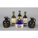 A small collection of alcohol miniatures to include Pusser's Rum, QE2 Scotch Whisky and Dona Antonia