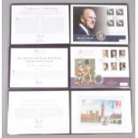 Three cased commemorative silver coin covers. Including HRH Prince Philip, 95th Birthday Â£5