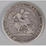 A George III silver crown, dated 1819. LIX edge. 27.42g