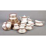 Fifty three pieces of Paragon 'Holyrood' dinner/tea set. To include tea pot, sugar, milk, eight