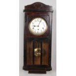 A mahogany cased German Westminster wall clock.