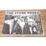 Two subway posters, advertising The Cure (140cm x 94cm) and The Stone Roses (138cm x 100cm). Small