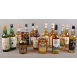 Fourteen bottles of assorted Scotch whisky. To include Old Smuggler aged 12 years 75cl, Macleod's