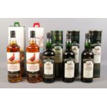 A collection of Famous Grouse whisky. To include 2 x vintage 1987 70cl, 1 x vintage 1992 70cl, 2 x 1