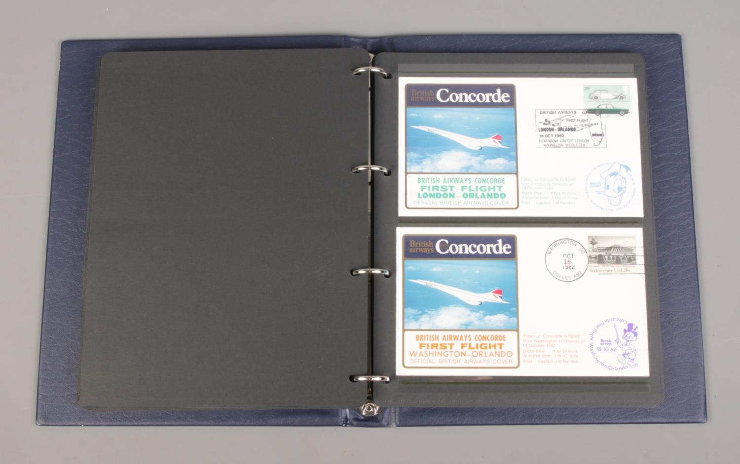 An album containing over 40 Concorde first flight flown covers. - Image 2 of 3
