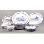 A quantity of Royal Doulton Norfolk dinnerware's. To include meat platters, plates, lidded tureen's,
