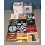 A large heavy duty carry case full of a good collection of dance vinyl records. To include Fatboy
