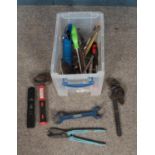 A quantity of assorted tools, to include makers Gilbow, Draper and Record.