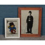Two illustrated mirrors; with one displaying Paddington Bear. Largest example: Height: 50cm,