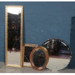 Four mirrors. Including circular example, etc.