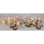 A quantity of figures. Including Capodimonte examples, etc.