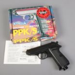 A boxed Walther PPK/S .177cal air pistol.